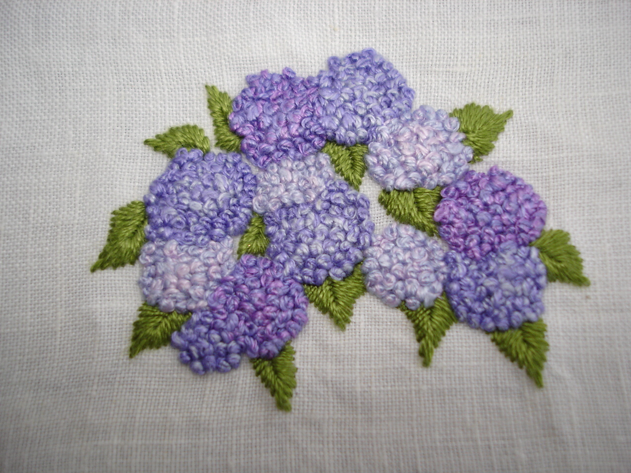 Tuinbloemen borduren