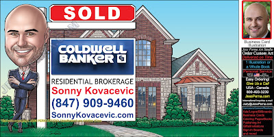 Order Coldwell Banker Sold Sign Caricature Ads