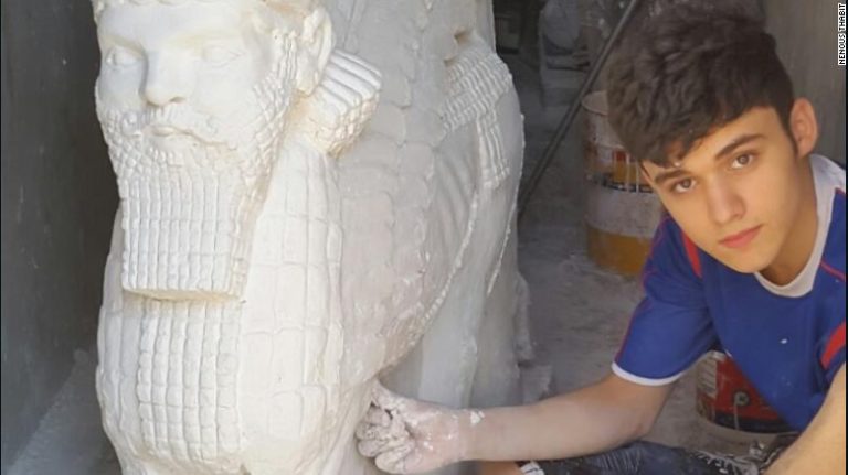 This Teen Is Re-Creating Sculptures That Were Destroyed By ISIS