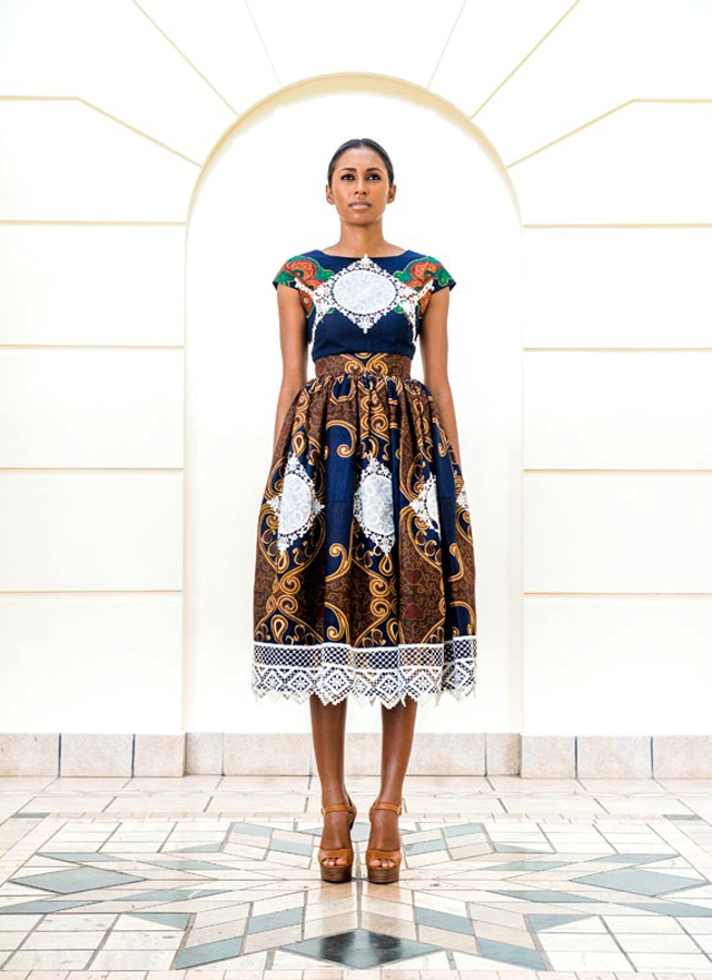 Taibo Bacar's F/W 2013 lookbook- kitenge-style-dress
