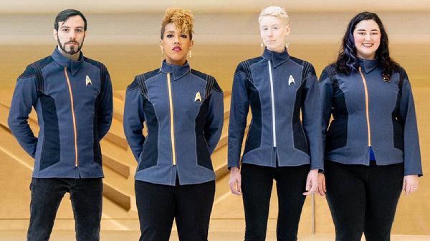 Star Trek uniforme chaqueta Voyager Gold-algodón-XL