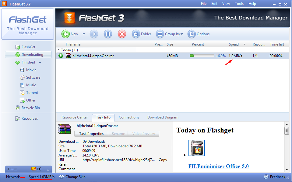 FlashGet merupakan aplikasi downloader gratisan terbaik diantara yang lainnya dan jikalau dio Nih Cara Mempercepat Download FlashGet 10x Lipat
