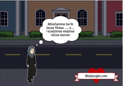 komik islam doa makan untuk mengusir hantu