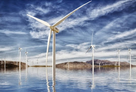 renewable energy sources powering big businesses wind farm windmills