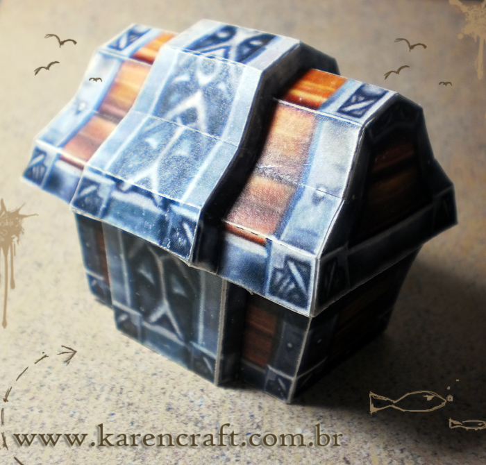 Papercraft WoW chest Karencraft