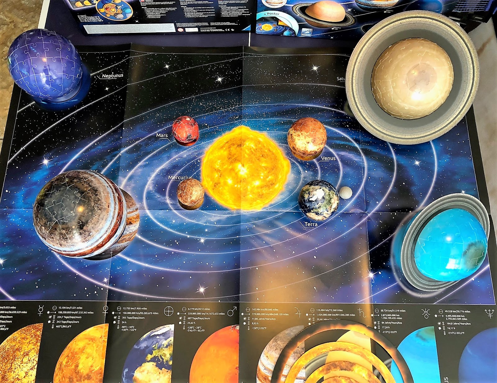 Chez Maximka Ravensburger 3D Solar System Set (522 Pieces)