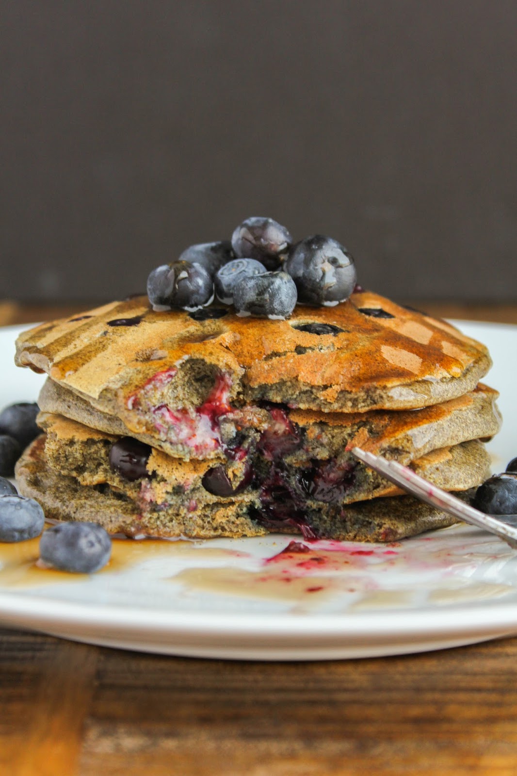 Blueberry Buckwheat Pancakes