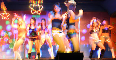 Go-Go dancing in Phuket Town at Buddy Cafe