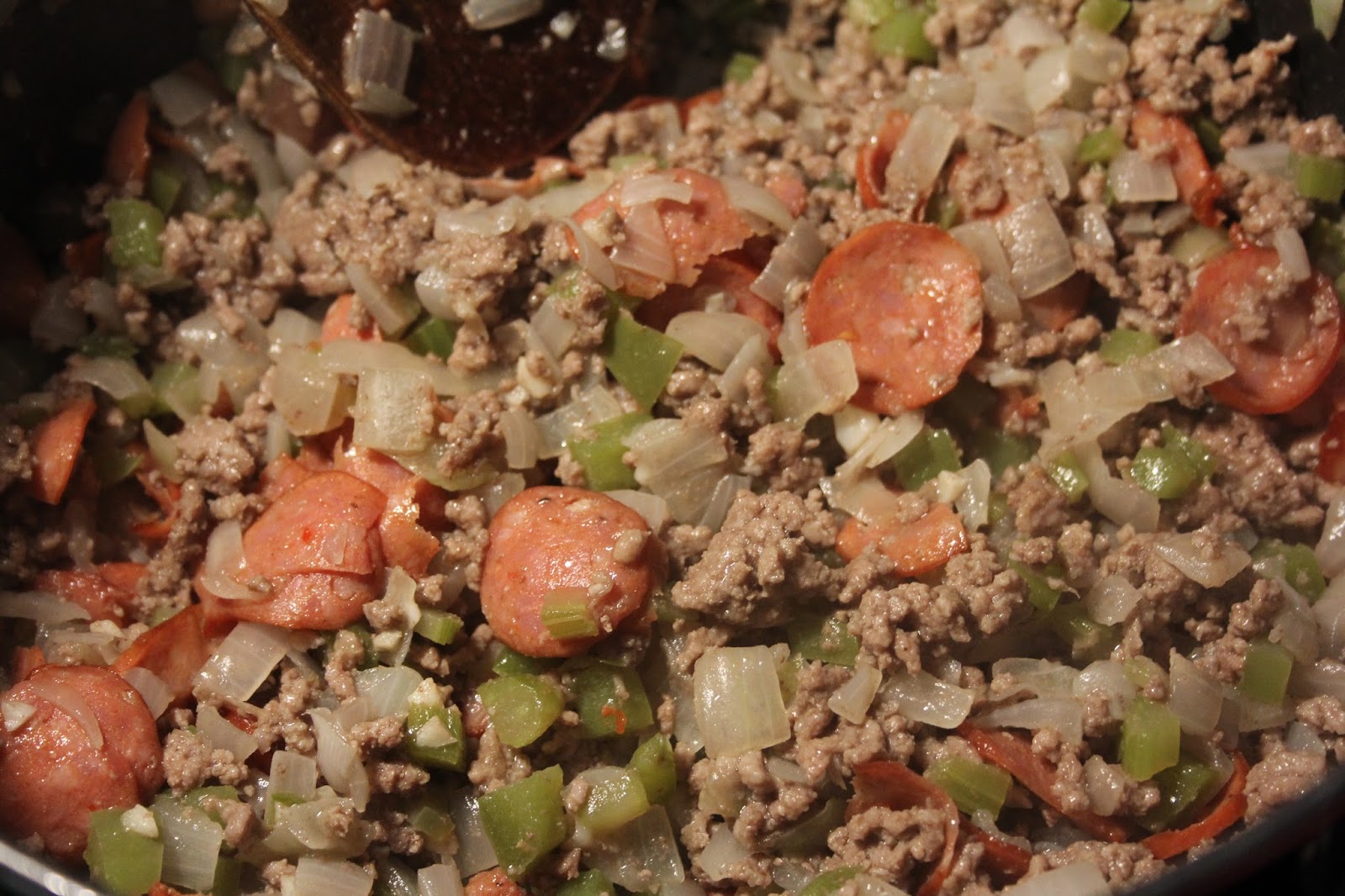 Deep South Dish Deep South Spaghetti with Andouille Sausage