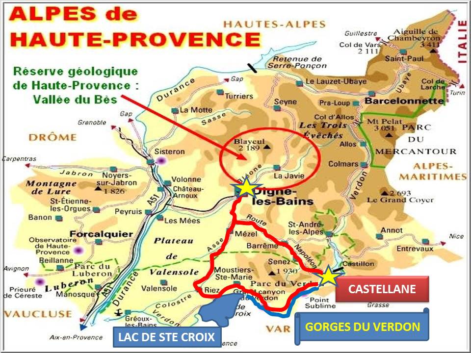 FRANCE PAYS DIGNOIS UNE GEOLOGIE A CIEL OUVERT ! LE LAC DE SAINTE