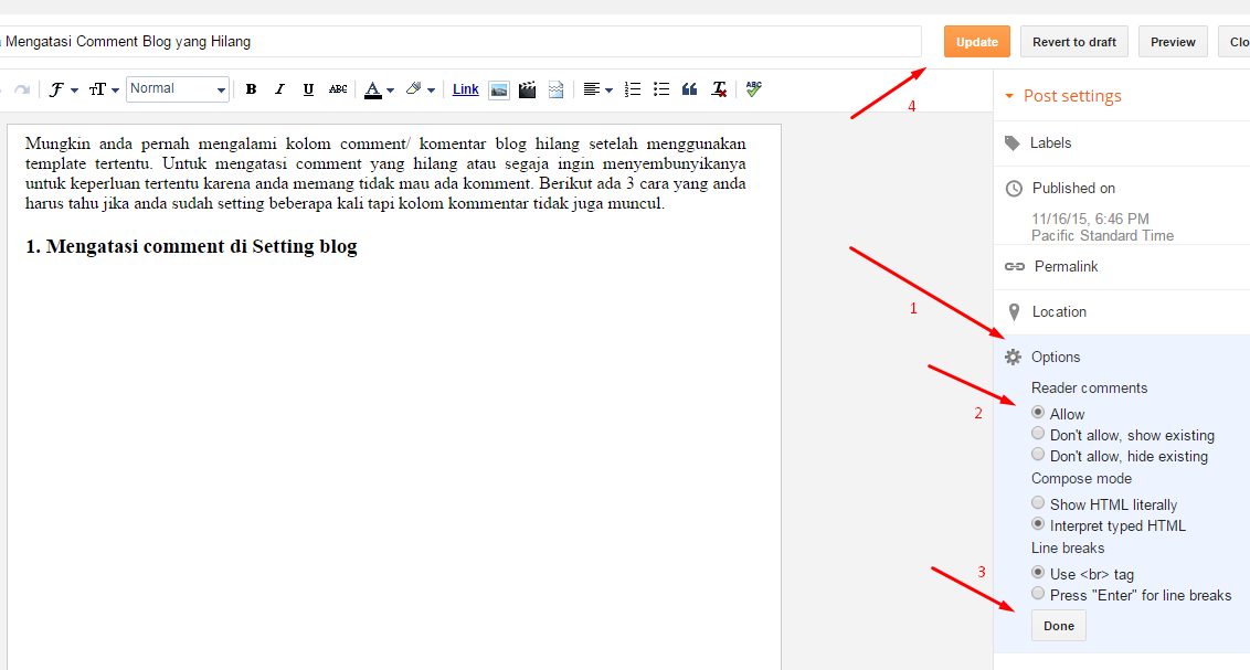 Comments blogs. Comments blogs