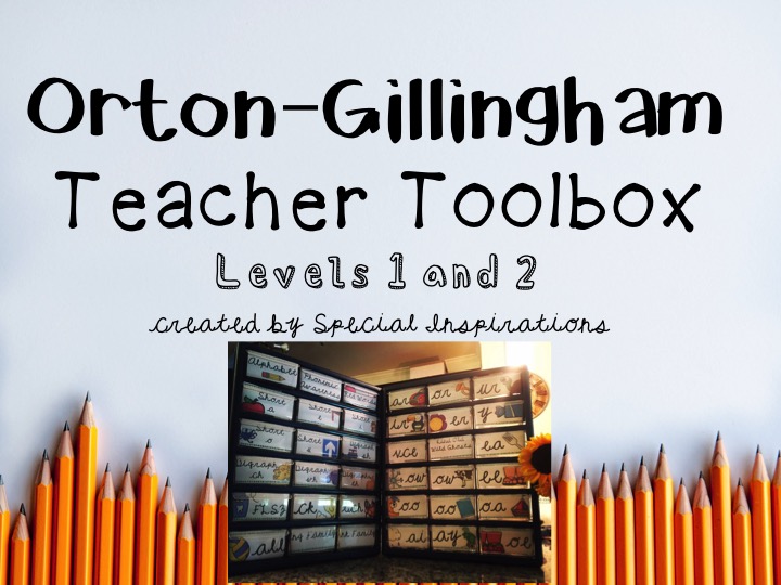 Special Inspirations OrtonGillingham Teacher Toolbox