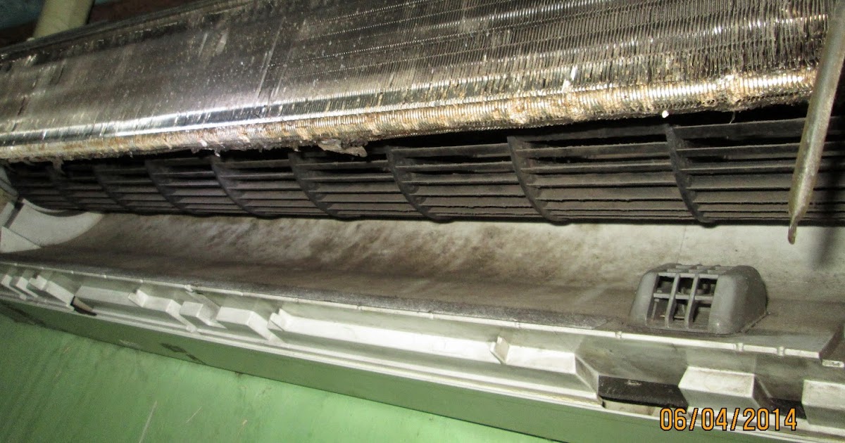 Service AC Rumah Evaporator kotor dan bersih