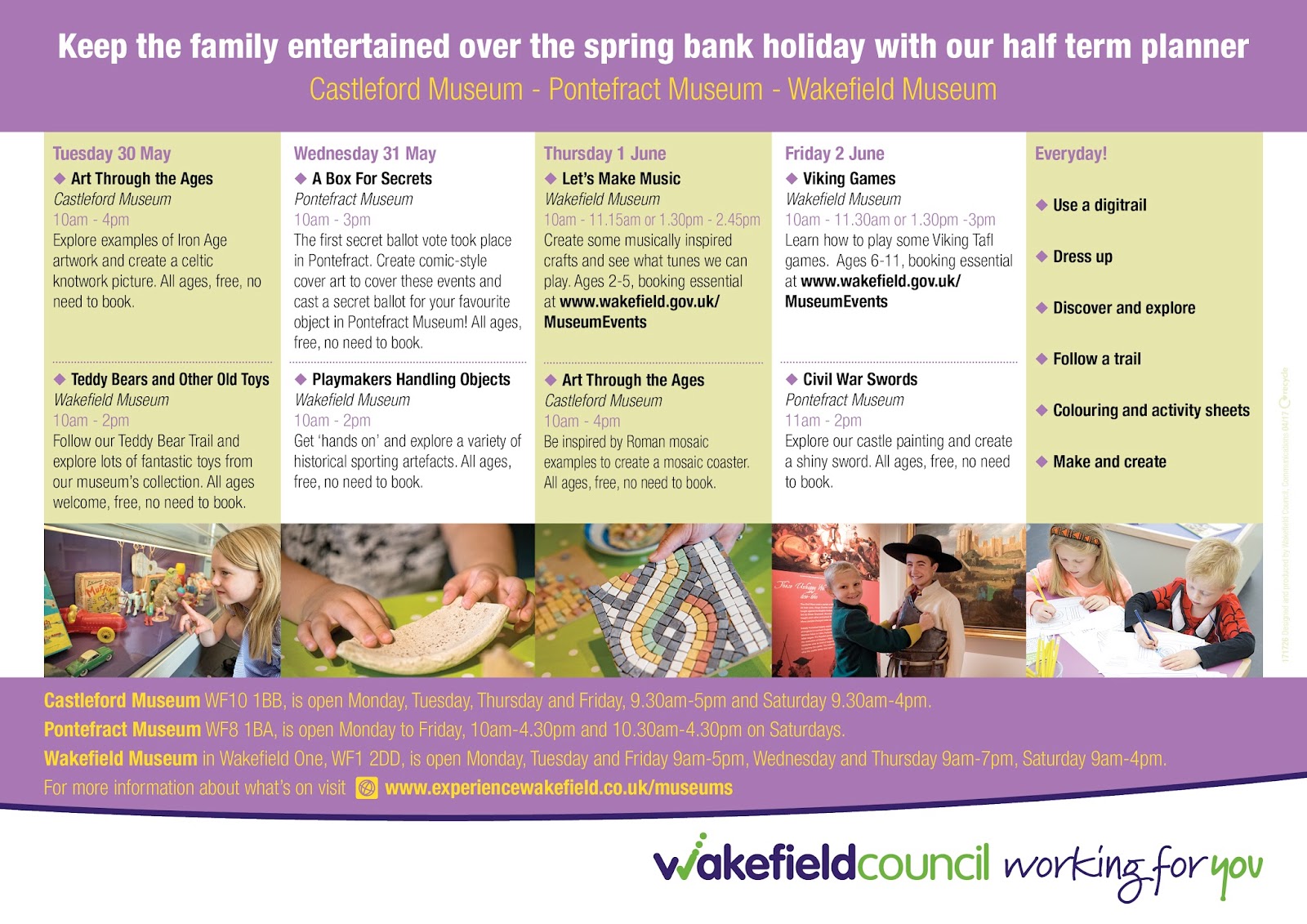 Wakefield Museum and Castles Half Term is fastapproaching!