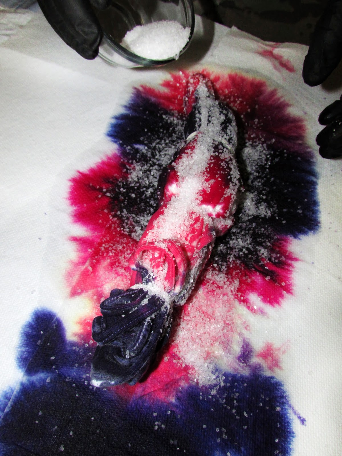 For the Love of Food DIY Salt Resist Tie Dye Crafts