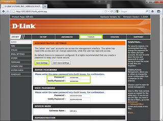 D-Link Router Passwords