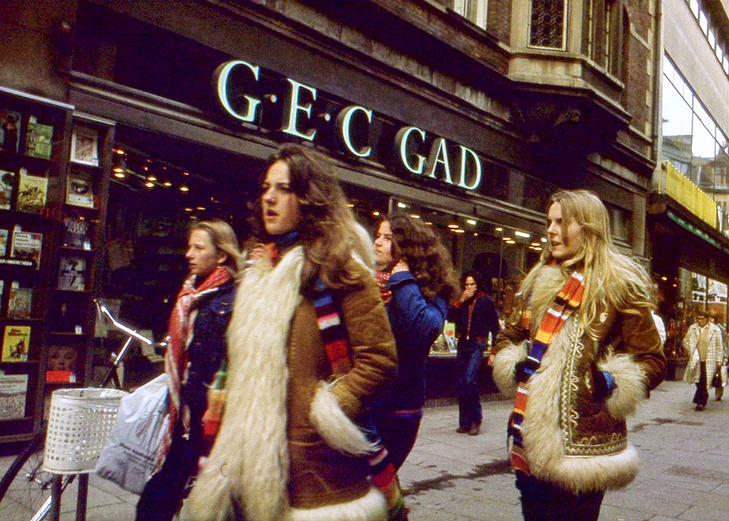 Shopping in Copenhagen, Denmark, 1975 ~ vintage everyday