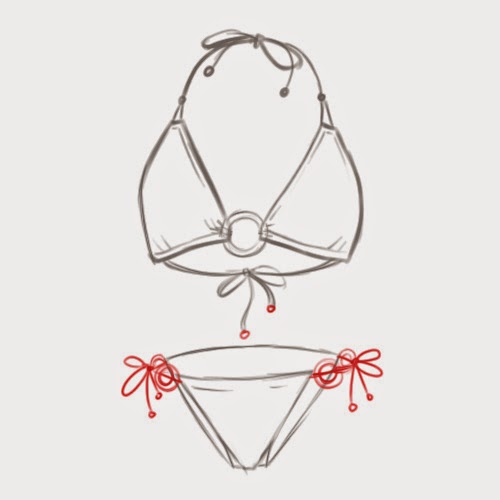 myrna .. How to Draw a Bikini