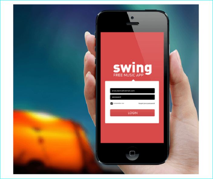 8) Swing iPhone Music App