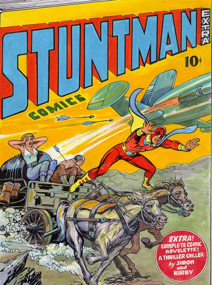Original Art Stories: Jack Kirby & Joe Simon's Stuntman #4 Cover Art