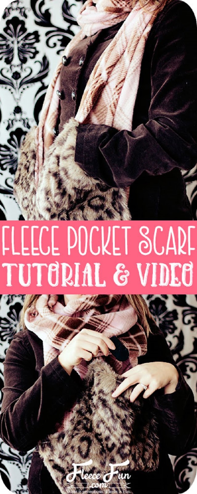 Fleece Pocket Scarf