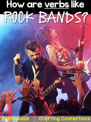 How are the types of verbs like the members of a rock band? Check out this blog post that features a Types of Verbs anchor chart and a FREEBIE!