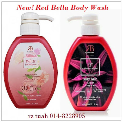 red bella body wash whitening contouring new 2018