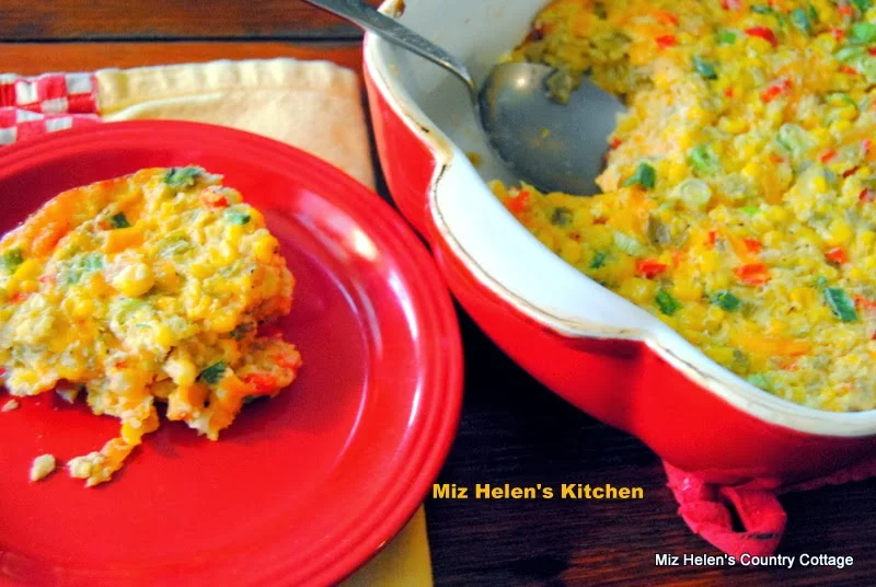 Corn and Green Chilies Casserole at Miz Helen's Country Cottage