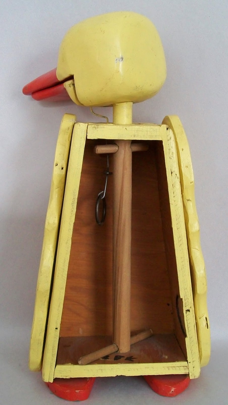Dull Tool Dim Bulb Vintage Ventriloquist Dummy Duck Folk Art Sculpture