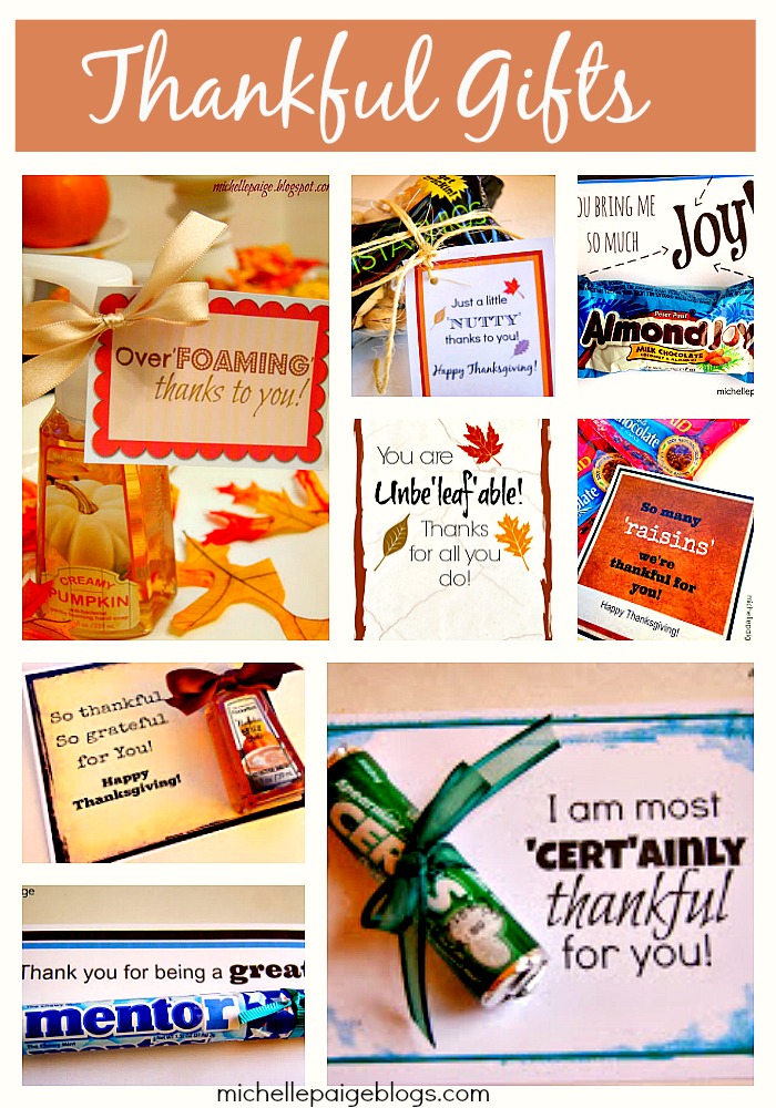 michelle paige blogs: Thankful Gifts to Print and Give