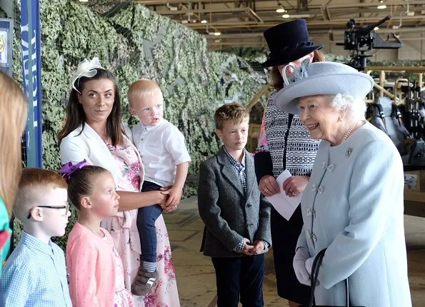 Queen Elizabeth II visited Royal Scots Dragoon Guards. The Queen met with Scots Dragoon Guards soldiers, their families and veterans