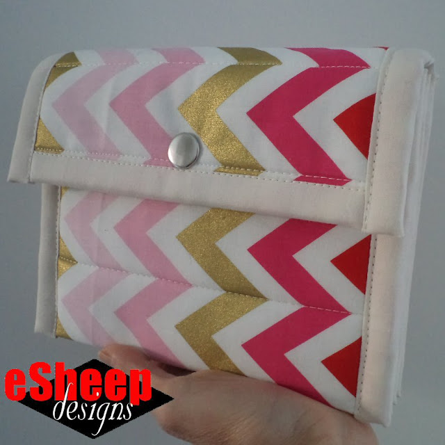 Sew4Home Quilted Accordion Pouch crafted by eSheep Designs