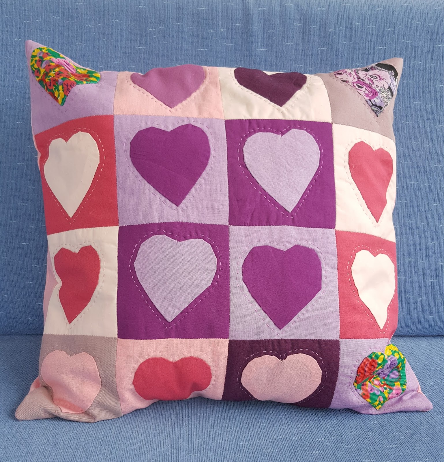 heart shape cushion All about patchwork and quilting
