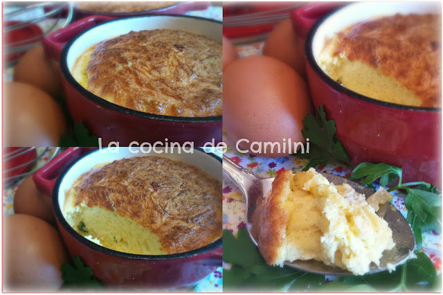 Souffle de salmón y queso (La cocina de Camilni)