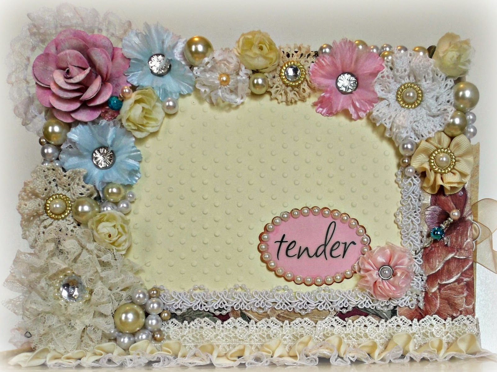 Flower and Pearl Tag Journal