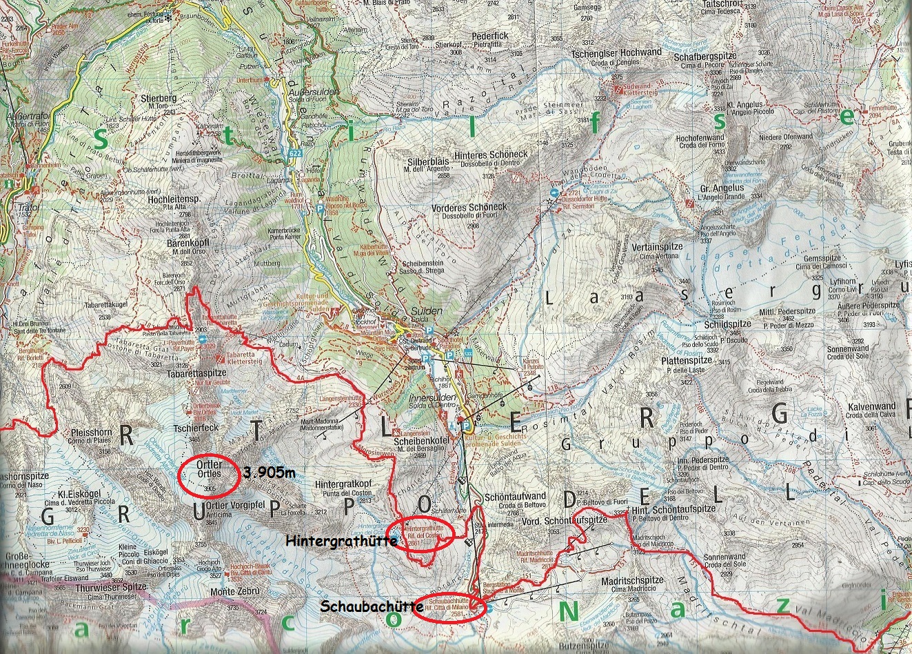 Weitwandern: Stilfserjoch - Südtirol Ende