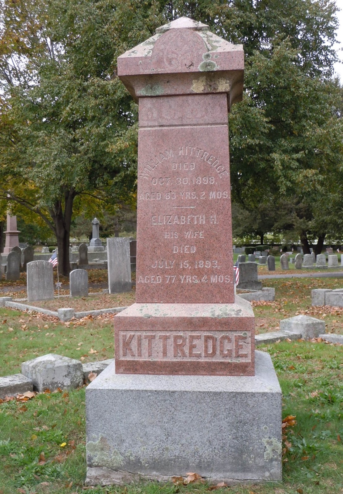 Life From The Roots Tombstone Tuesday Kittredge of Westford