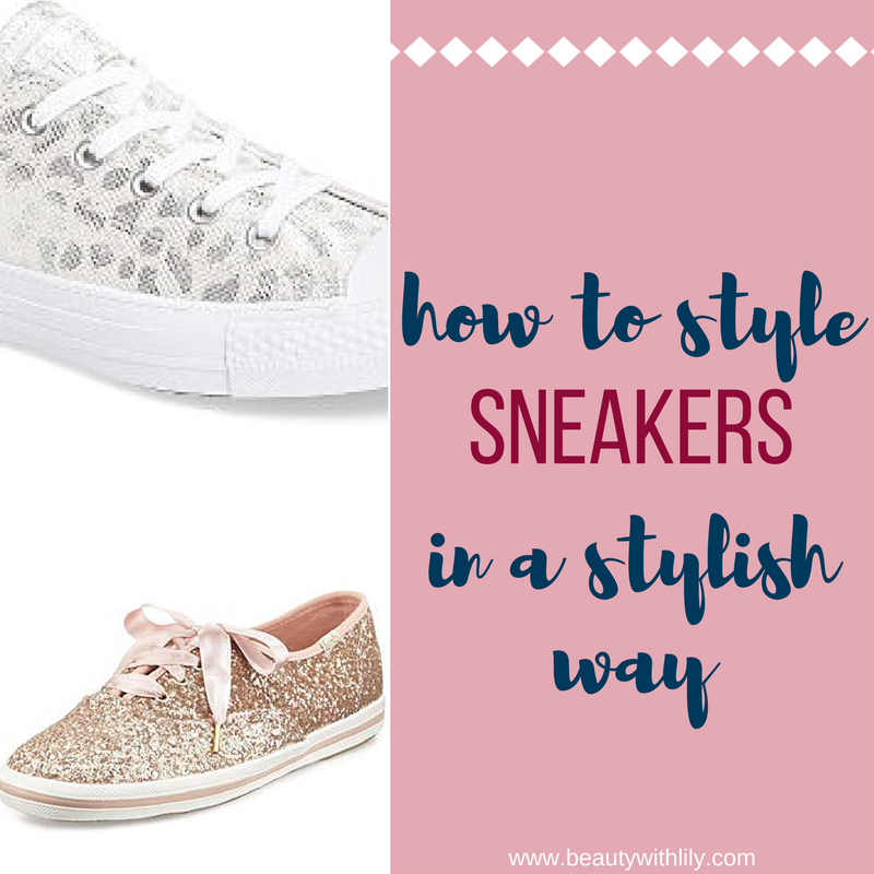 How To Style Sneakers In a Stylish Way // Styling Sneakers // Sneaker Trend | beautywithlily.com