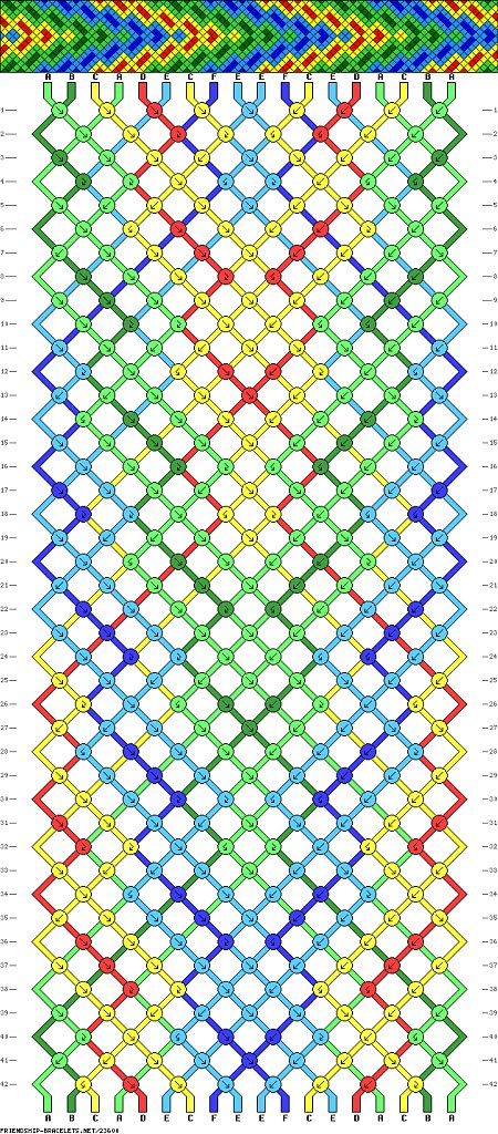 Фенечка стрелочка схема