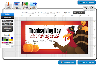 Thanksgiving Banner Template in the Online Designer