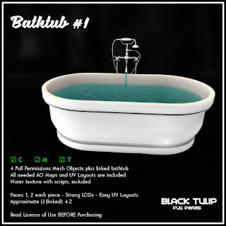 [Black Tulip] Mesh - Bathtub #1