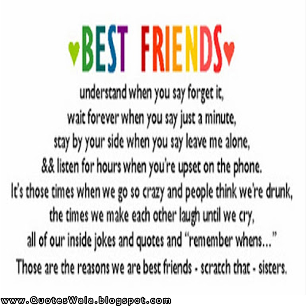 Best Friend Quotes | Daily Quotes at QuotesWala