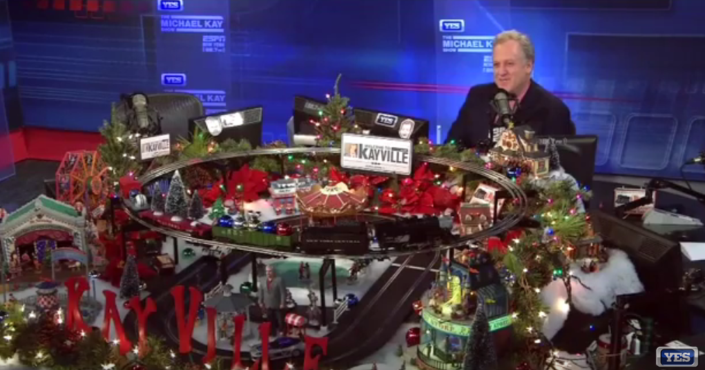 Michael Kay stole Mike Francesa's Christmas Train setup Bob's Blitz