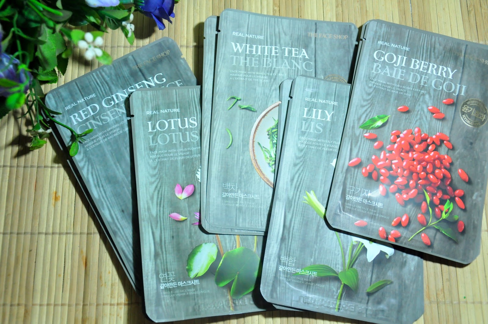 Download Venus Smileygal The Face Shop Real Nature Face Masks Haul PSD Mockup Templates