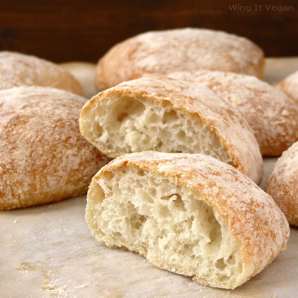 Crusty Ciabatta Rolls from Scratch