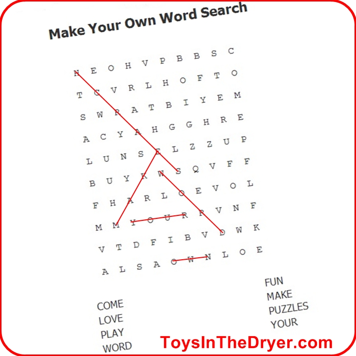 Make your own word search