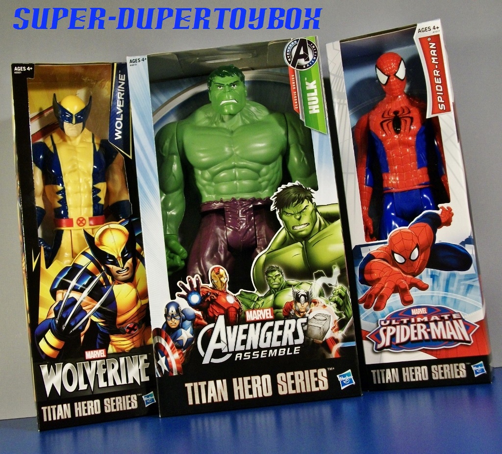Super-DuperToyBox: Titan Hero Spidey, Wolvie, & Hulk