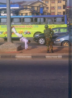 man punished nigerian soldier