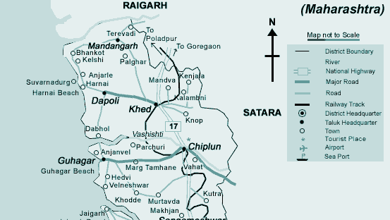 Dapoli Map In Marathi Ratnagiri Map