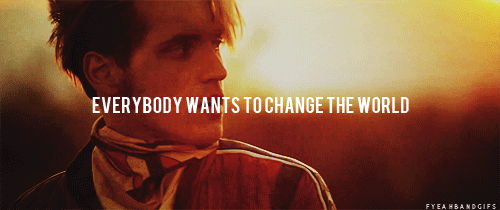 Everybody wants to change the world Mikey Way gif